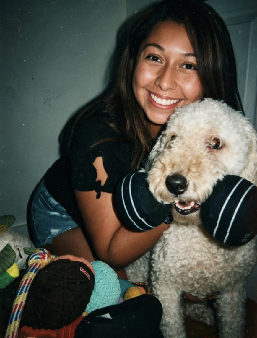 Demi, founder of Dog-Eared Plush Repair Co.